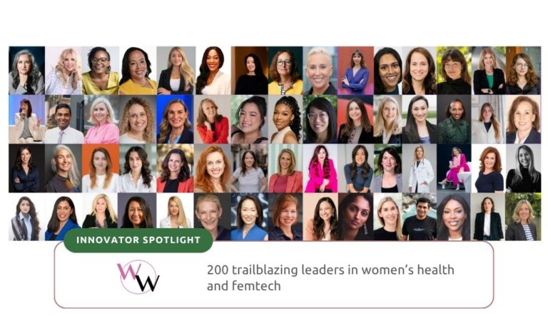 Collage of diverse women leaders in the femtech industry