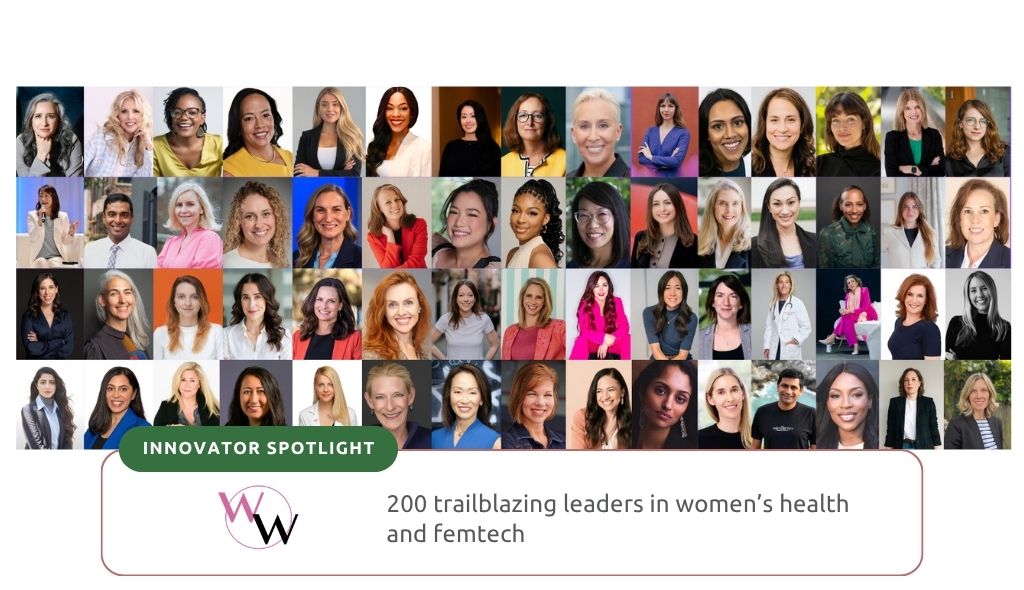 Collage of diverse women leaders in the femtech industry