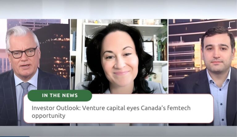 Rachel Bartholomew discussing Canada's femtech opportunity on BNN Bloomberg