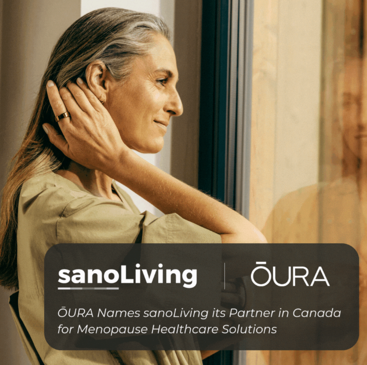 ŌURA names sanoLiving as its Canadian partner for midlife and menopause healthcare solutions.