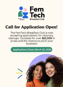 Femtech Breakfast Club applications are now open!