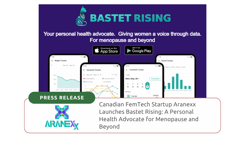 Canadian FemTech Startup Aranexx Launches Bastet Rising: A Personal Health Advocate for Menopause and Beyond